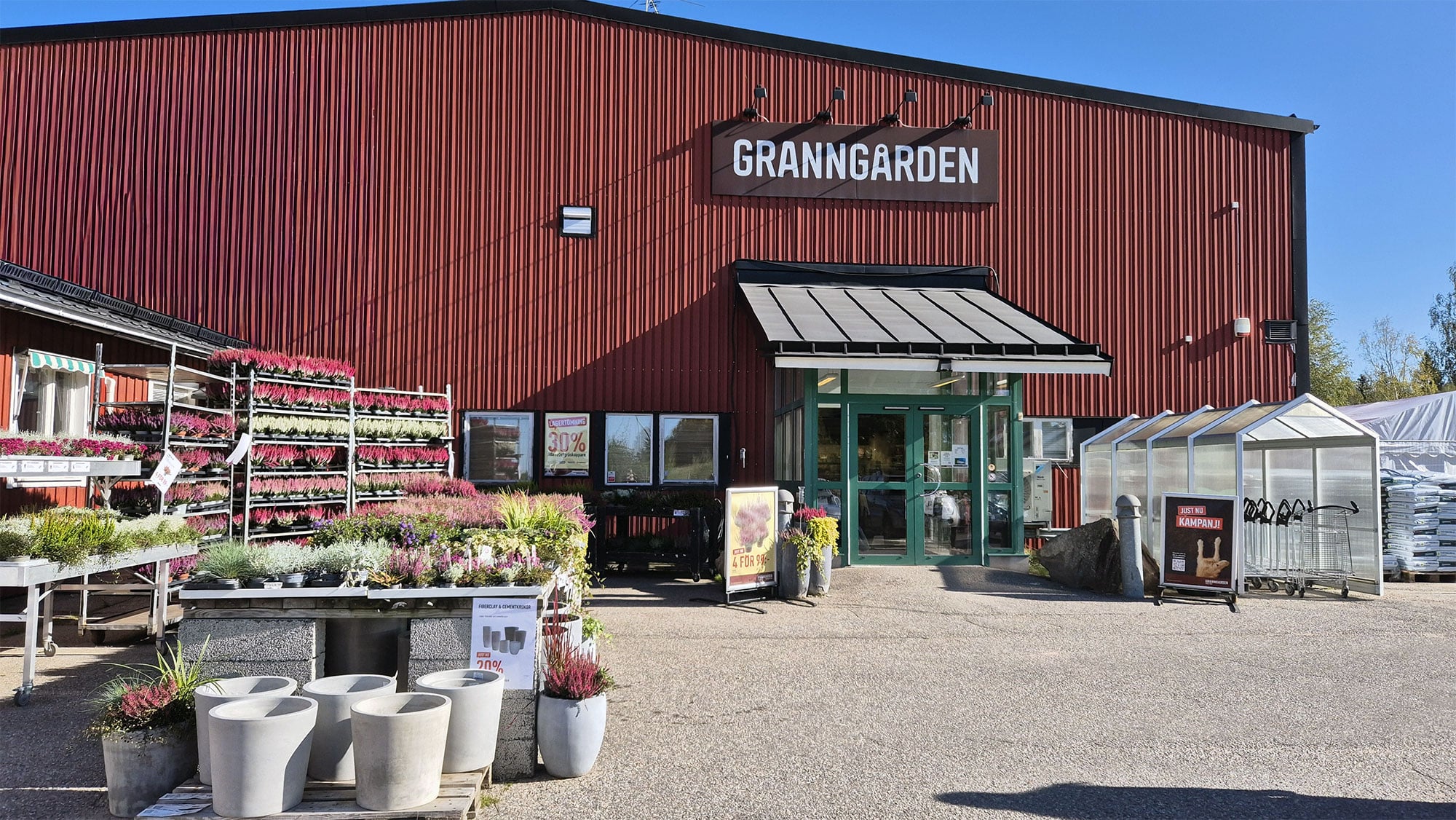 Miljöbild som beskriver känslan på Granngården Kungsgården