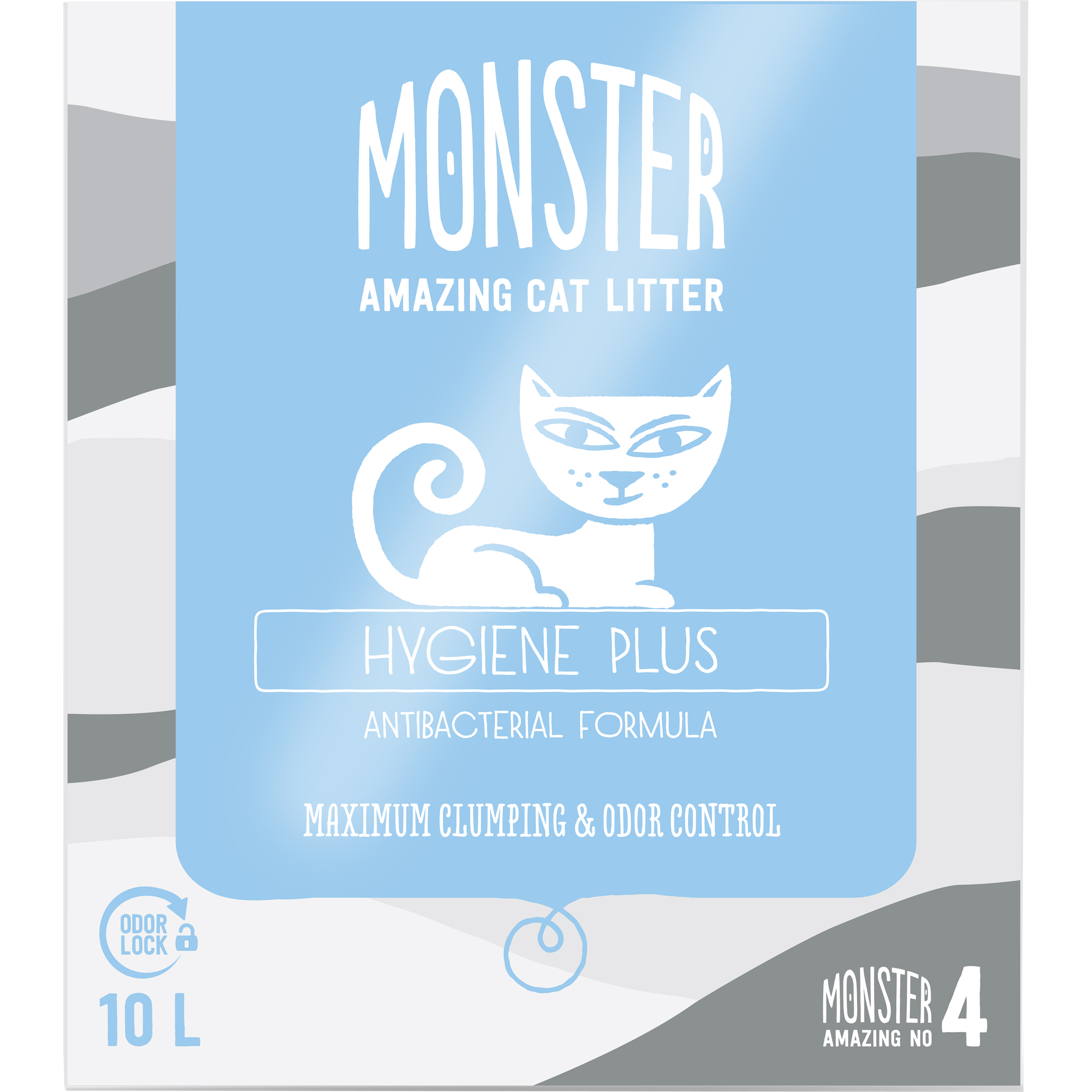 Kattsand Monster Hygiene Plus 10L