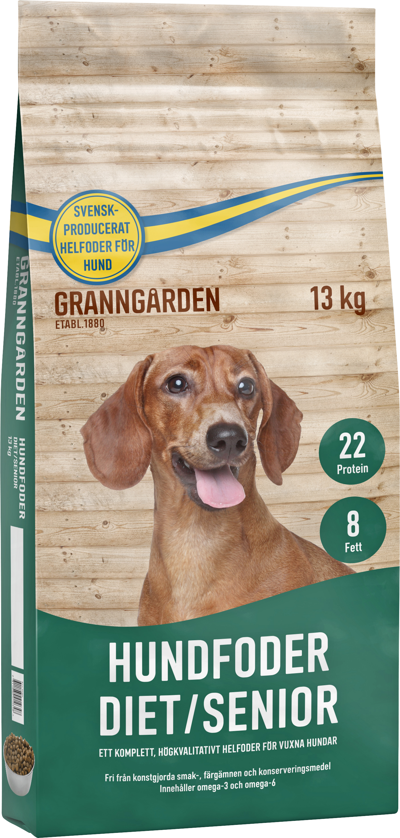 Hundfoder Granngården Diet/Senior 13kg