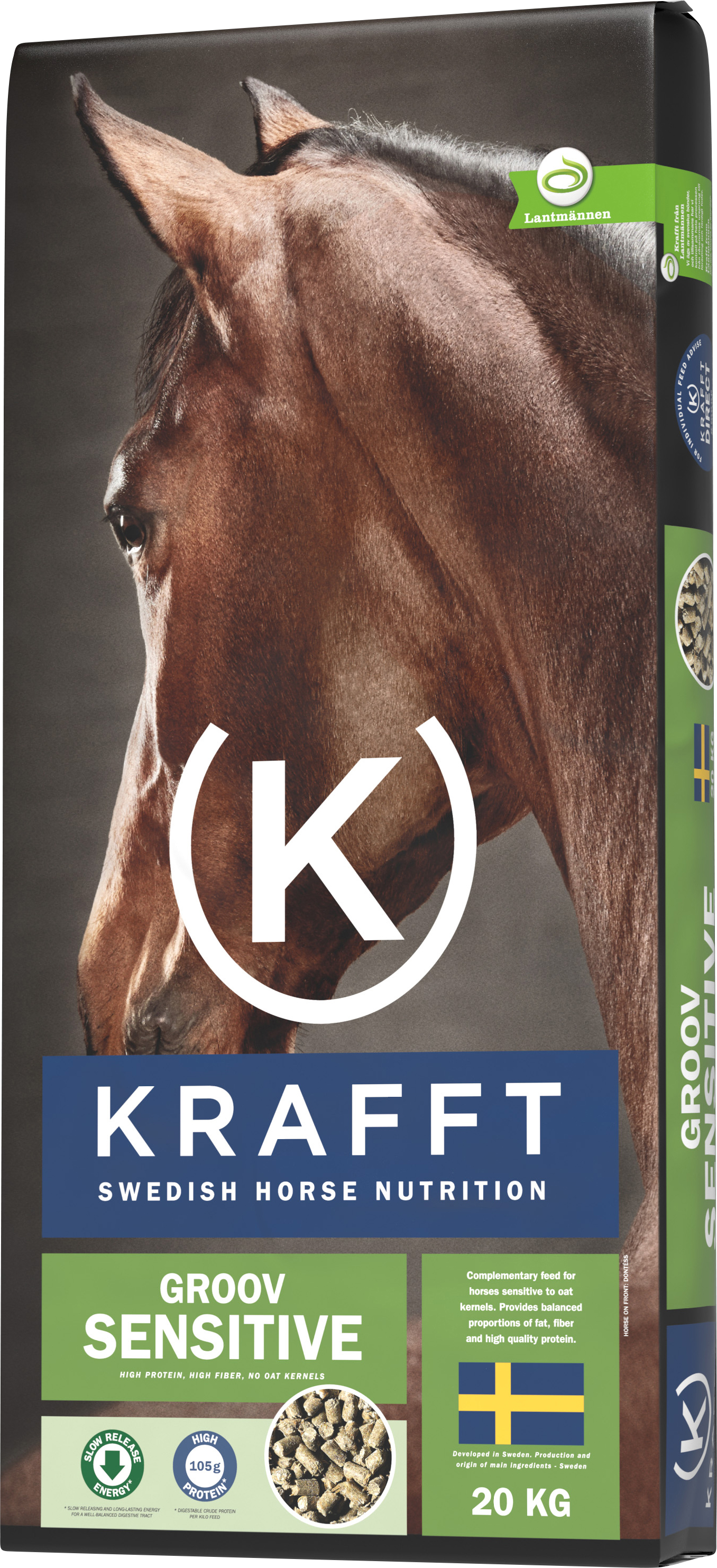Hästfoder Krafft Groov Sensitive 20kg