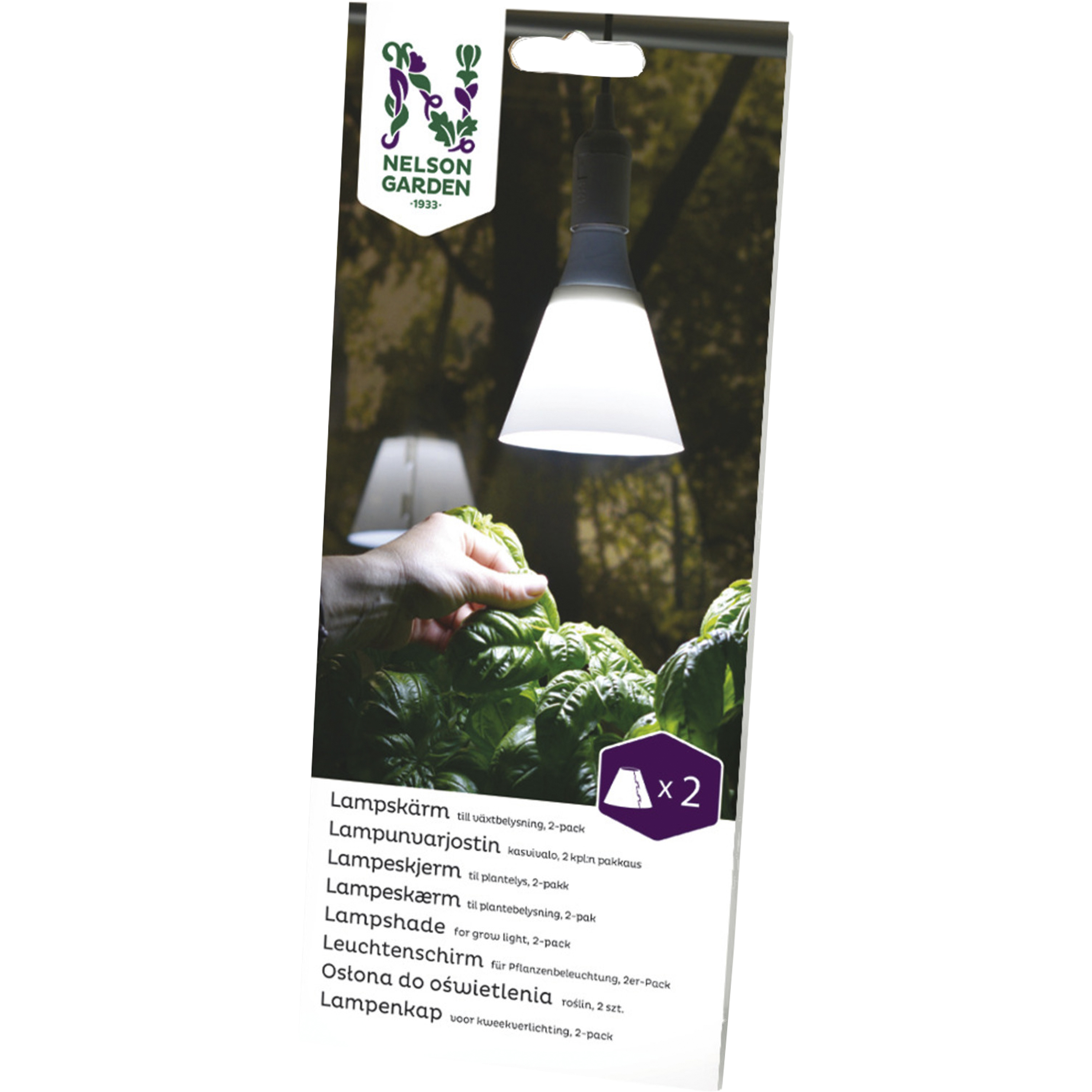Växtbelysning Nelson Garden Lampskärm till LED-lampa 2-p