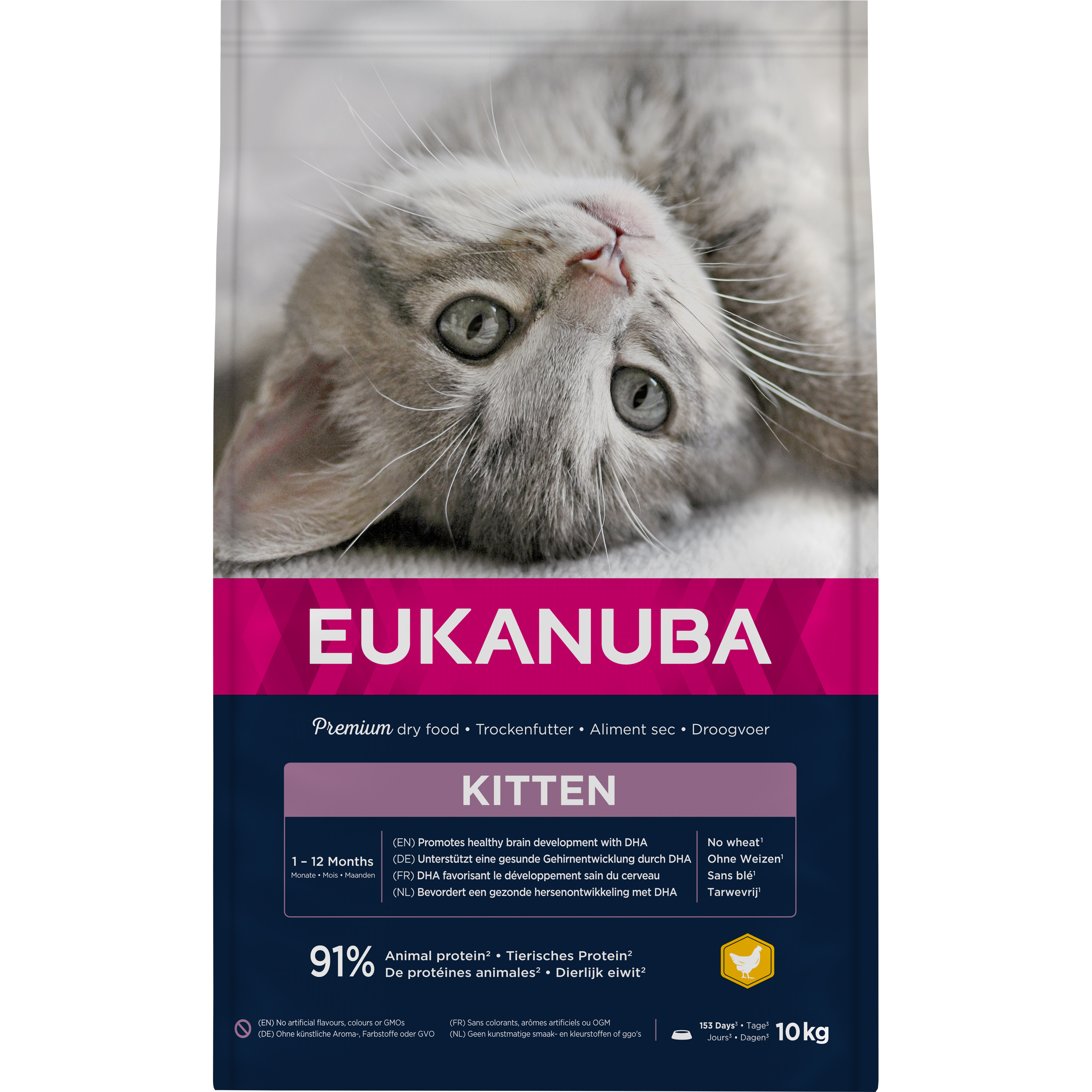 Kattmat Eukanuba Kitten Healthy Start Chicken 10kg
