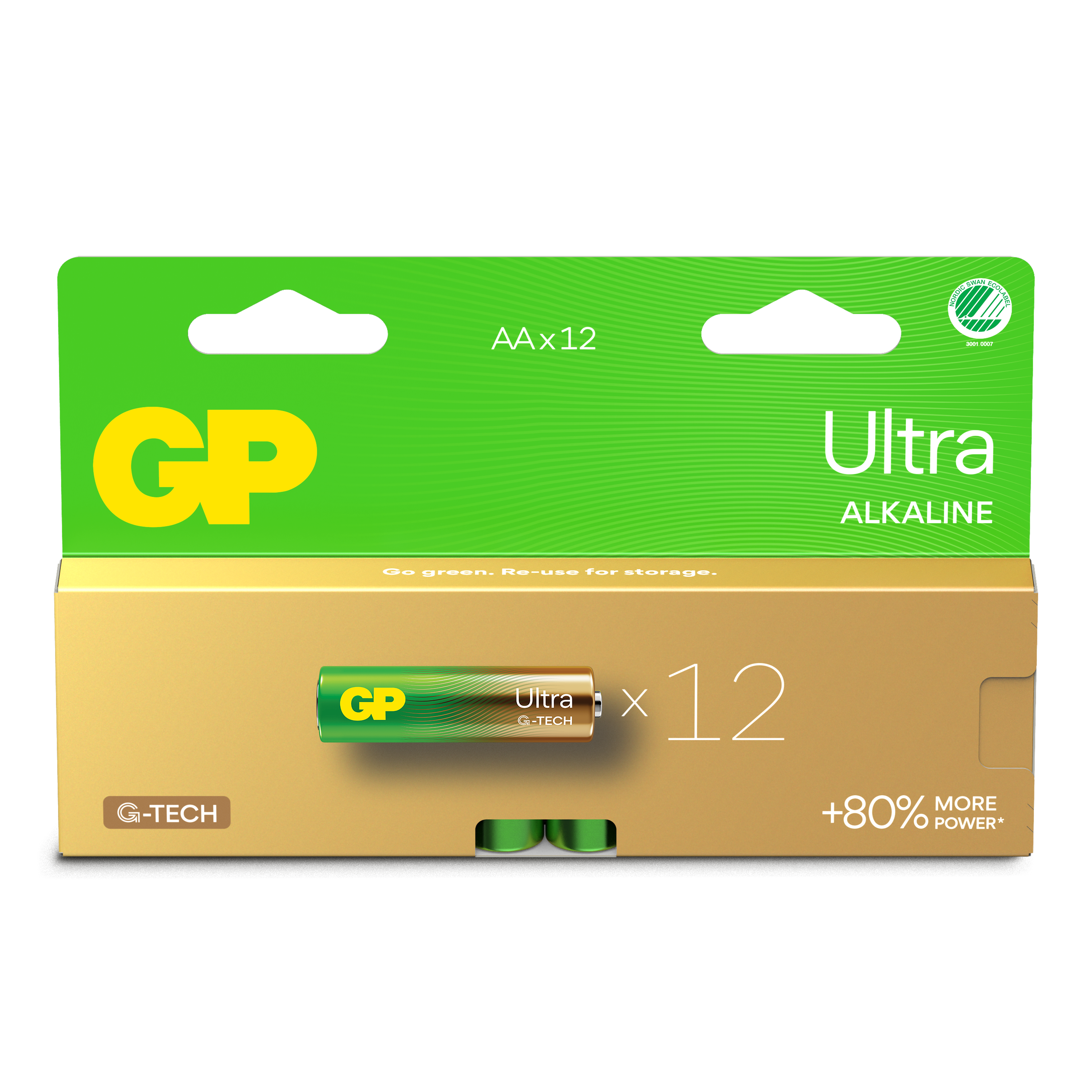 Batteri GP Batteries Ultra Alkaline AA/LR6 12-p