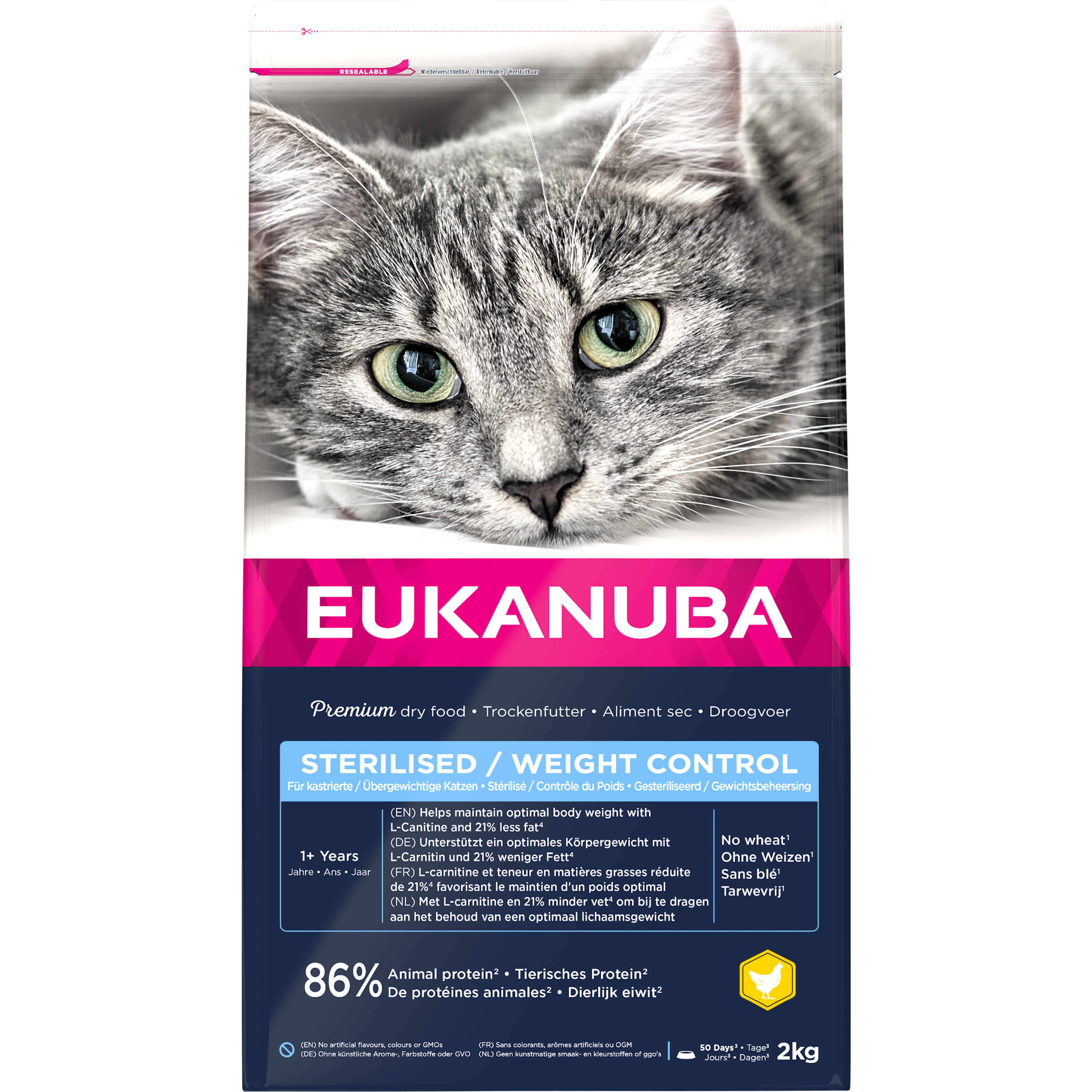 Kattmat Eukanuba Cat Sterilised/Weight Control 2 kg