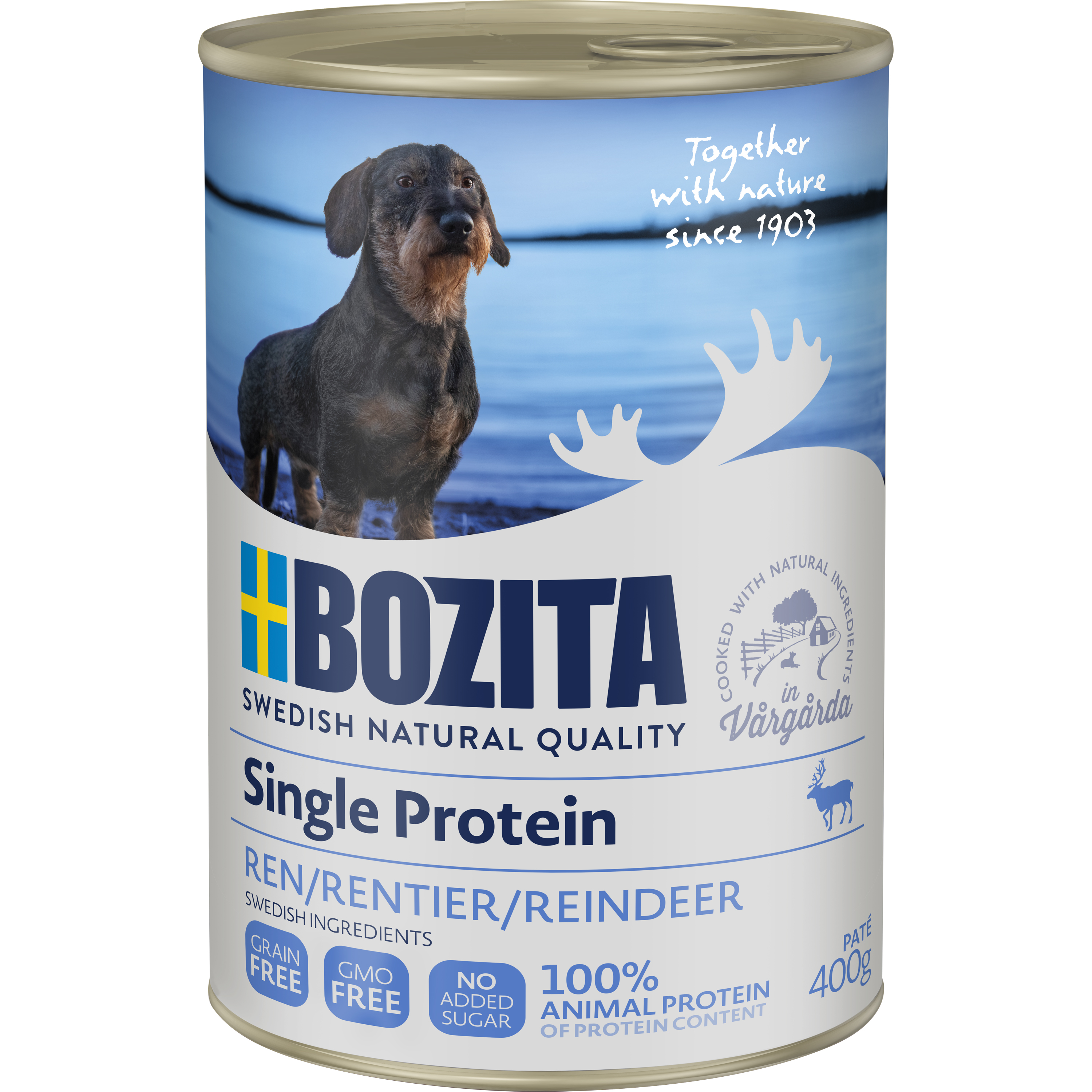 Våtfoder Bozita Paté Ren Single Protein 400g