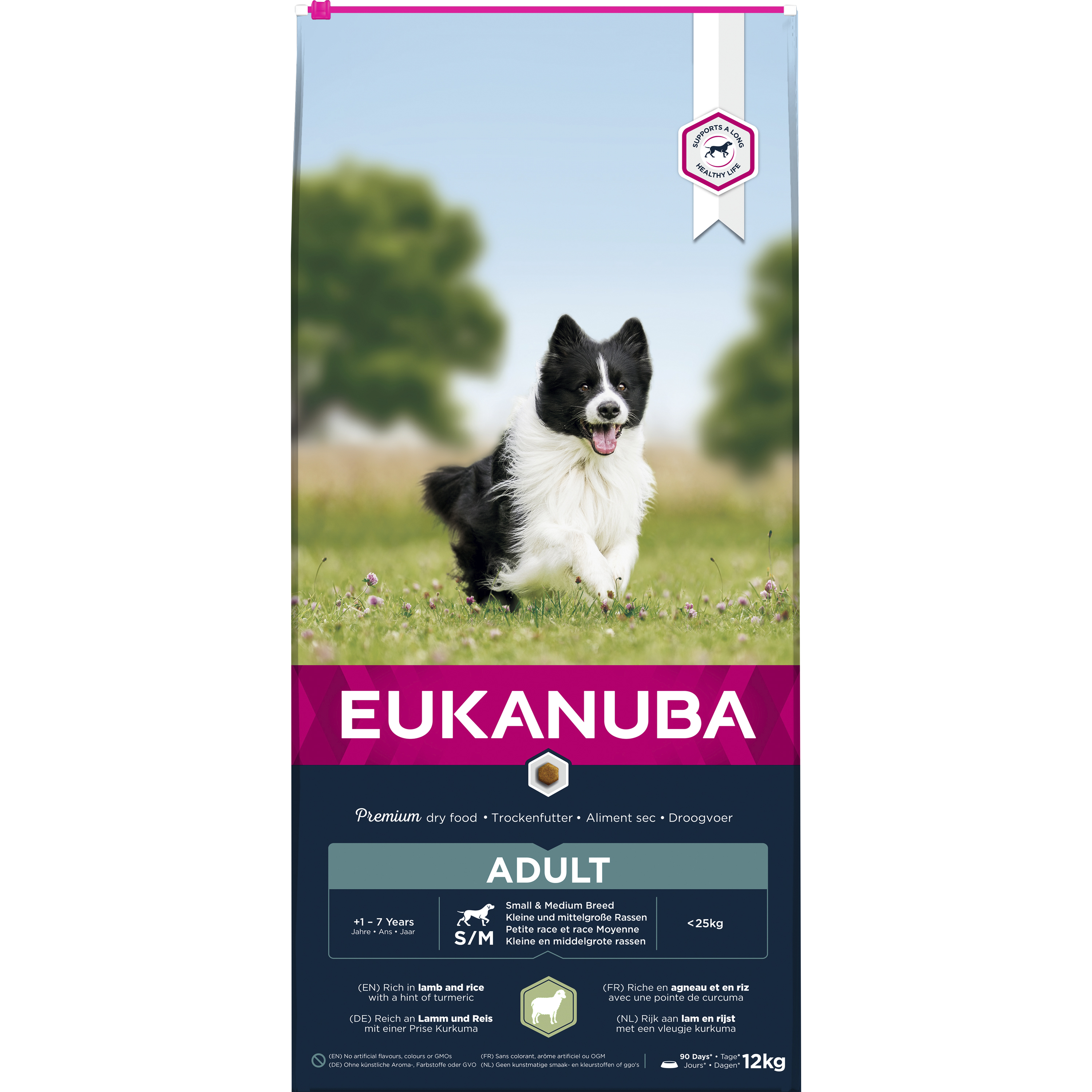 Hundfoder Eukanuba Adult S/M Lamb & Rice 12kg