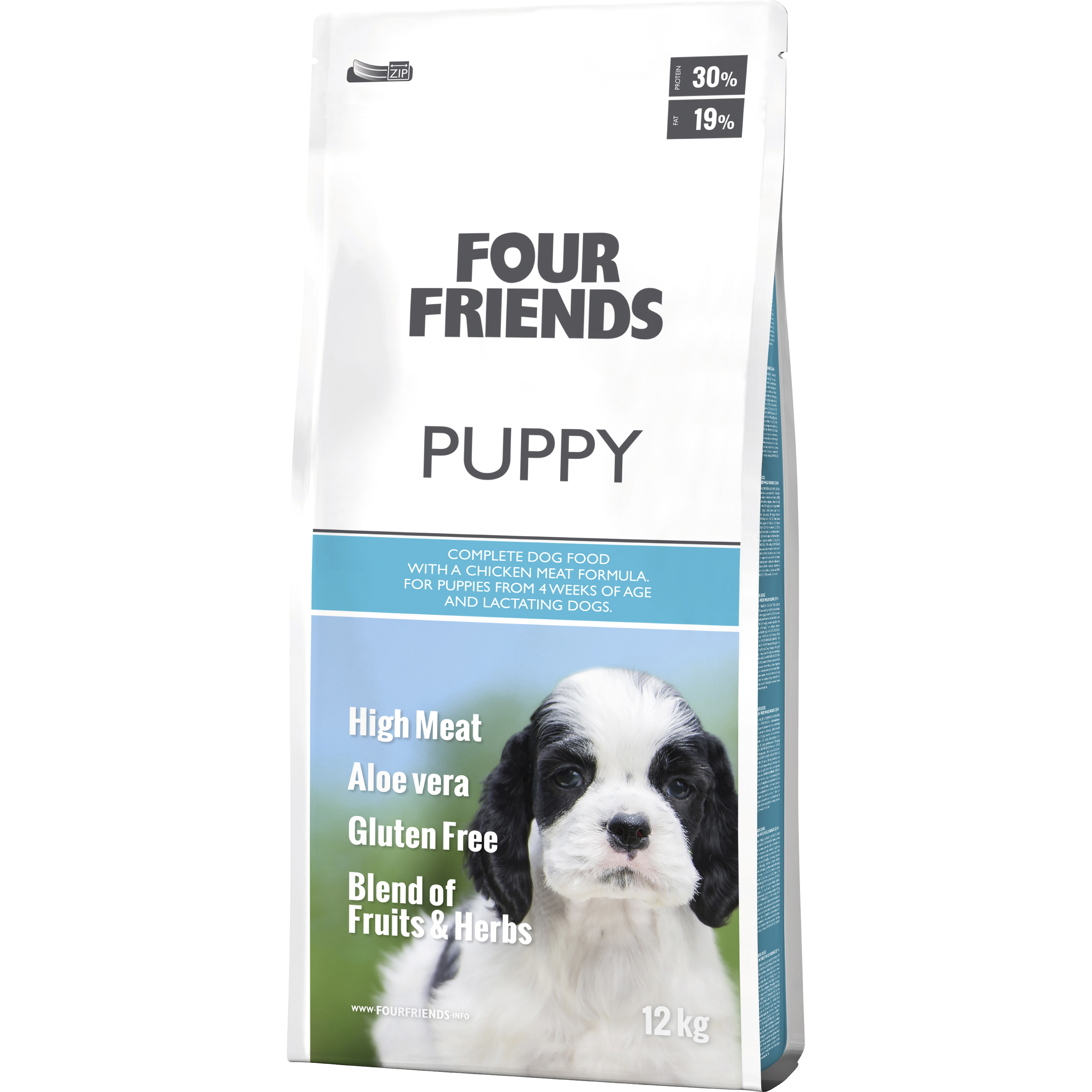 Valpfoder Four Friends Puppy Chicken & Rice 12kg