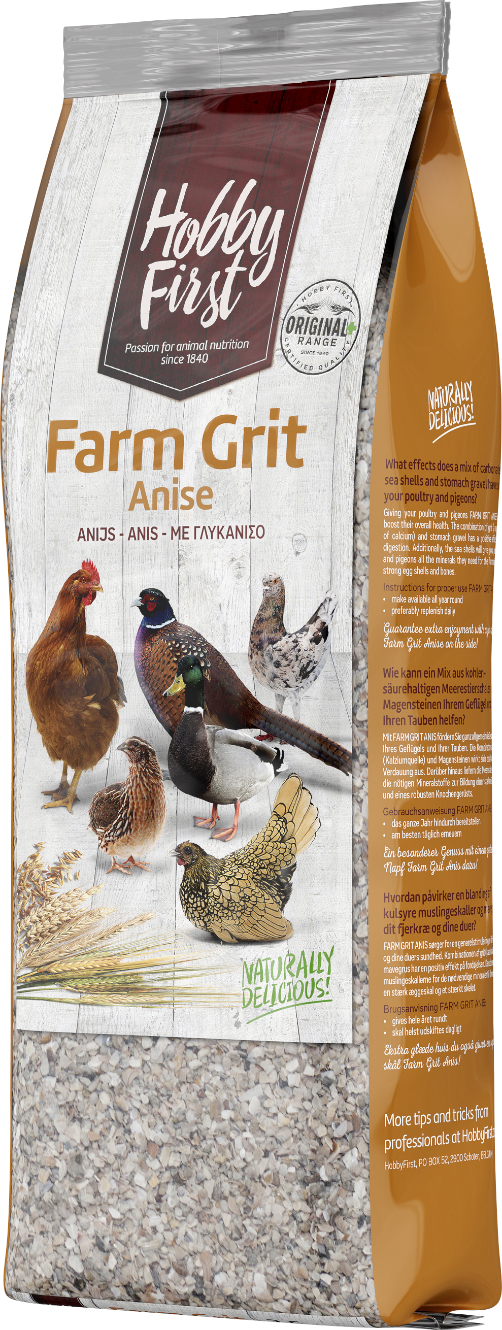 Snäckskal HobbyFirst Farm Grit med Anisdoft 2,5kg