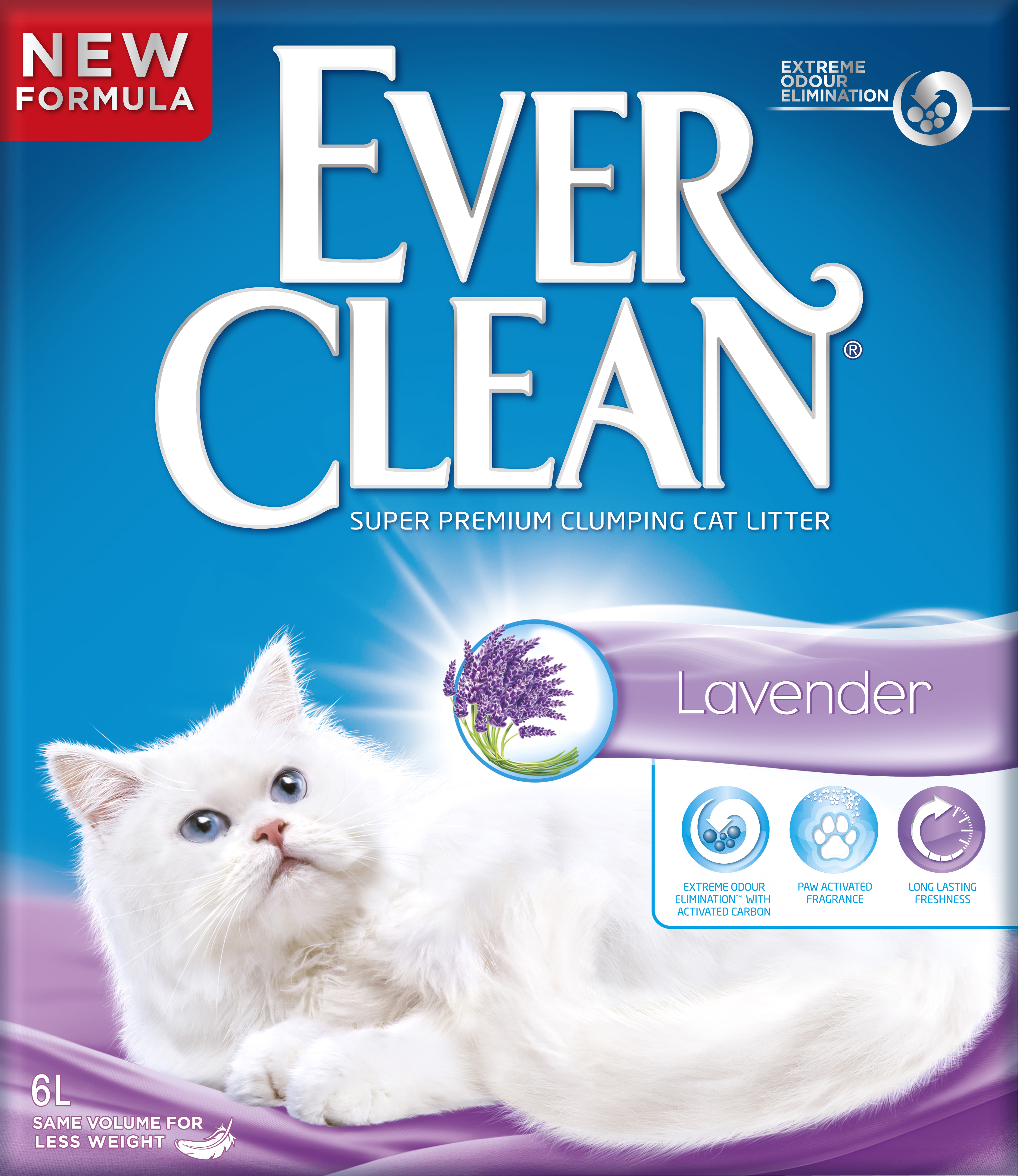 Kattsand Ever Clean Lavendel 6L