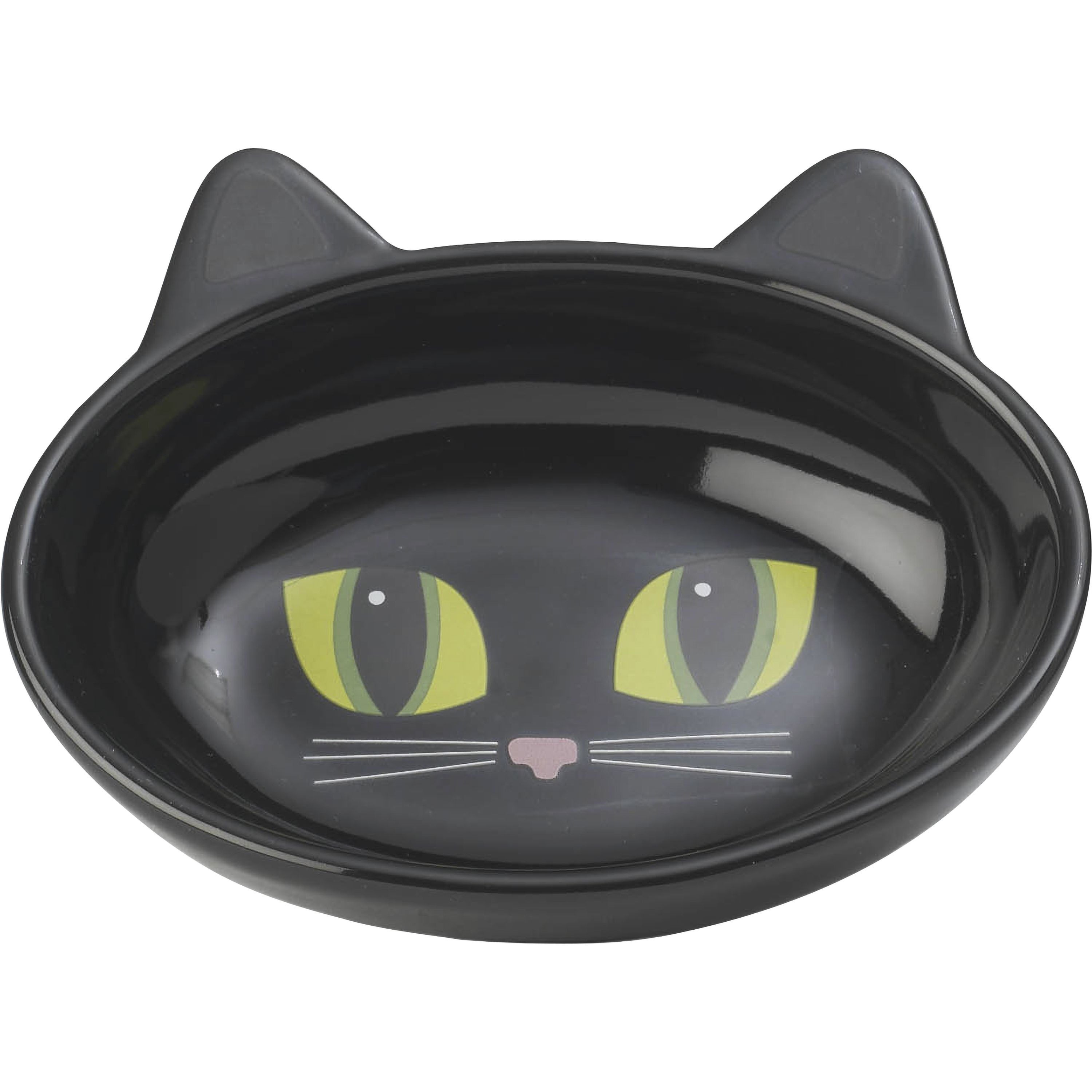Matskål Pet Ragous Keramik Frisky Kitty Oval, Svart