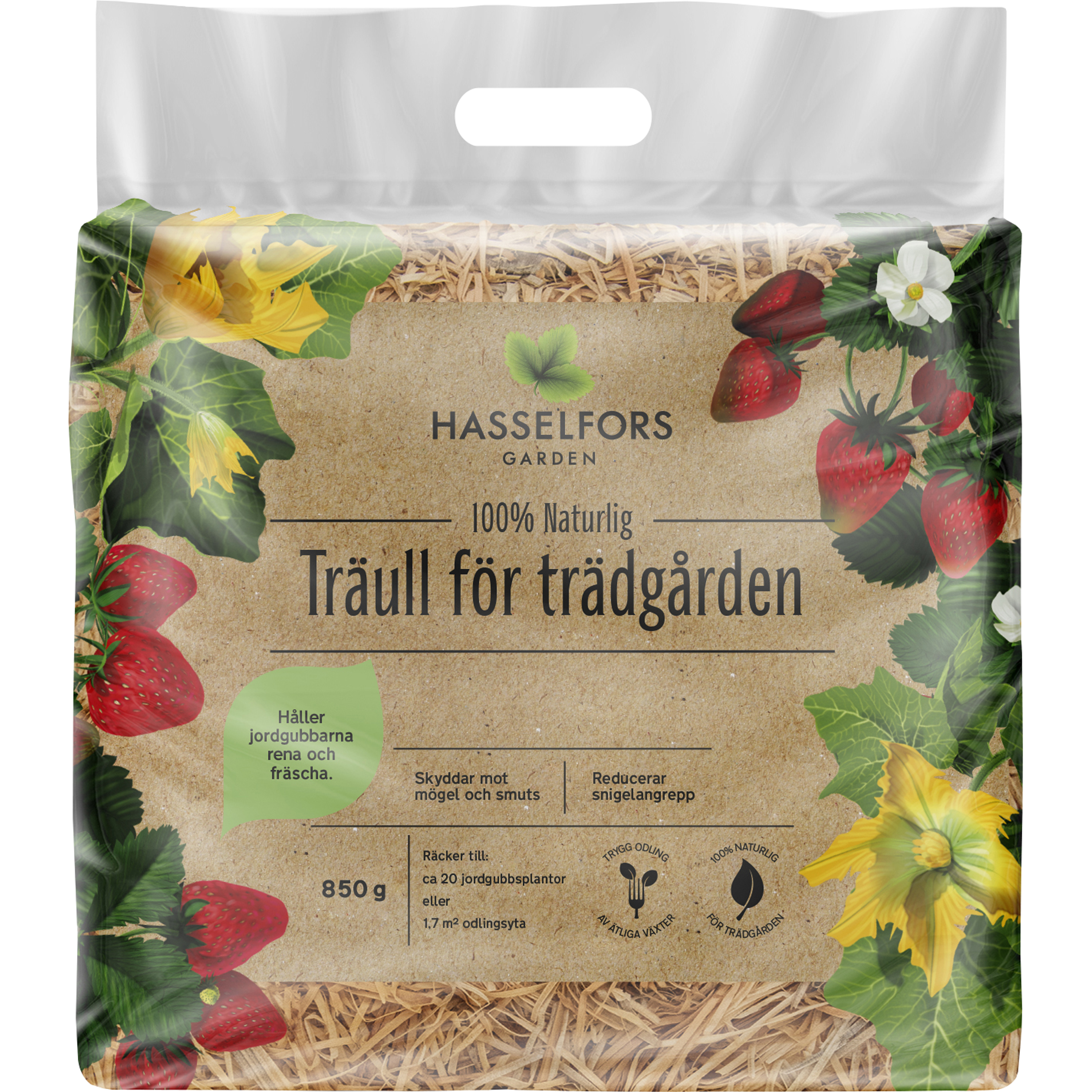 Träull Hasselfors för köksträdgården 850g