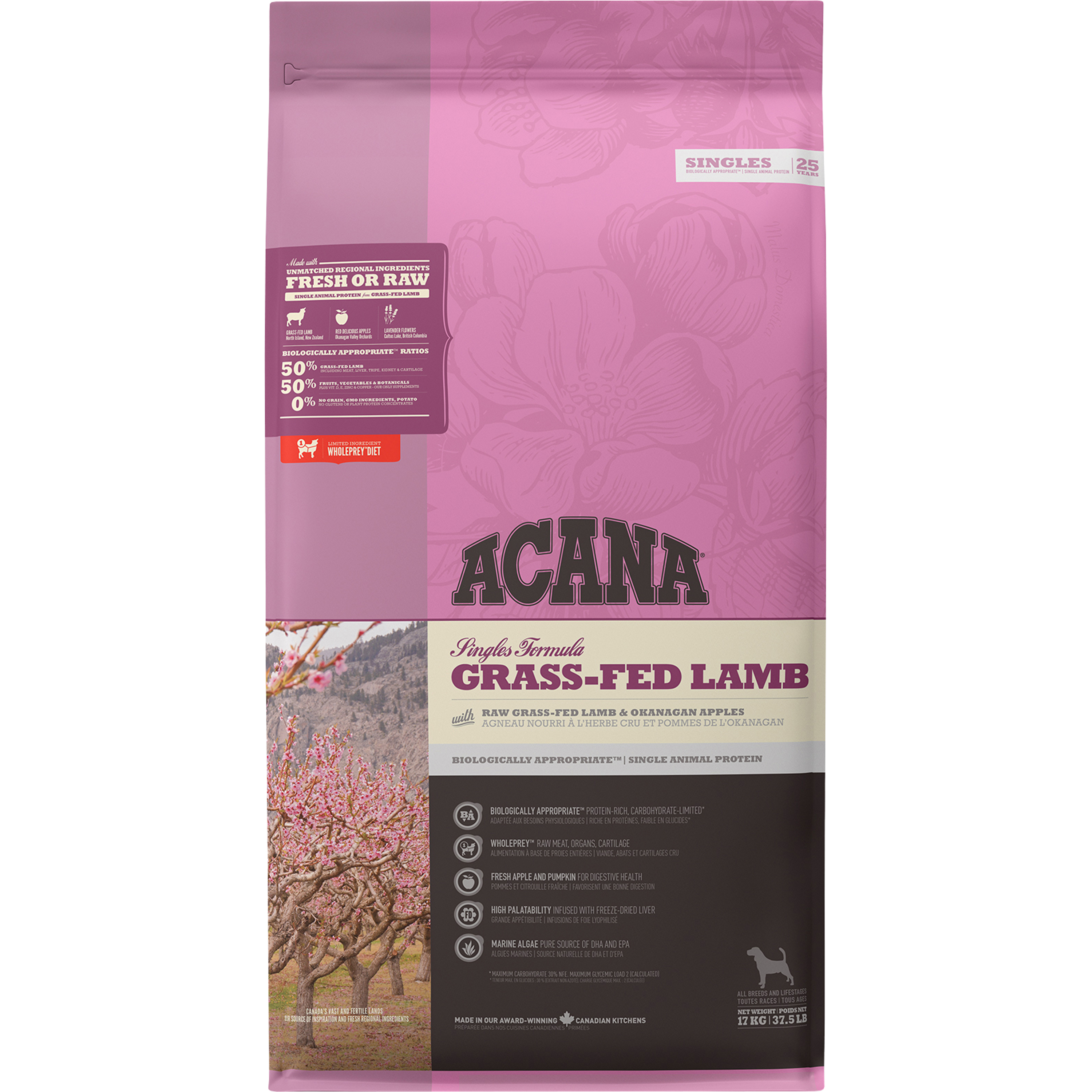 Hundfoder Acana Grass-Fed Lamb 17kg