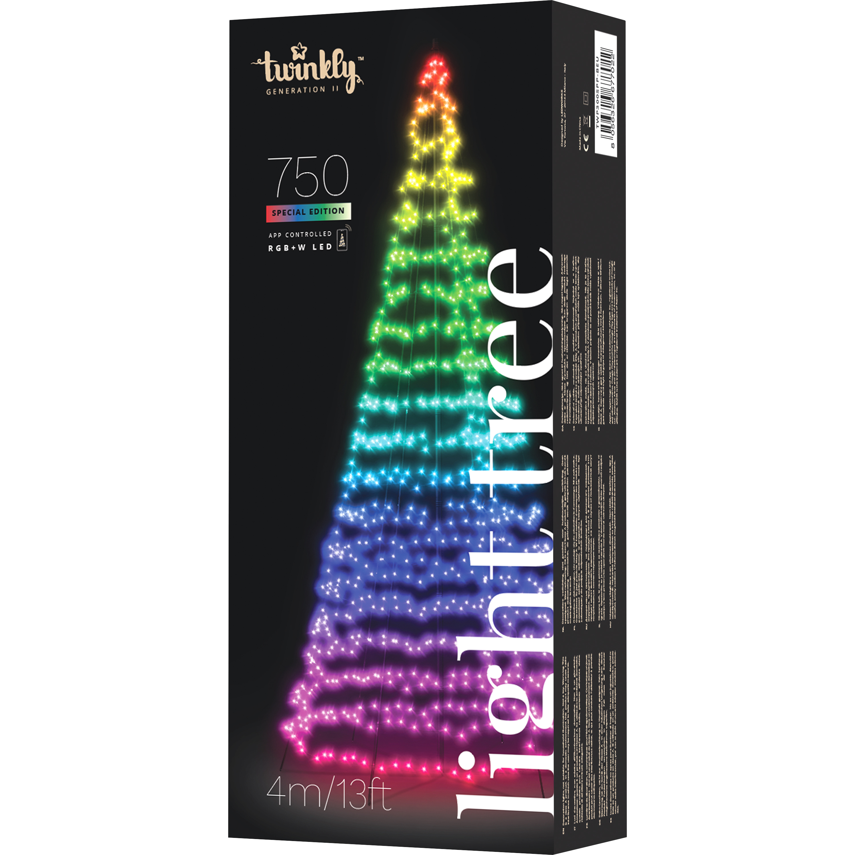 Ljusgran Formenta Twinkly RGBW Multicolour 750 LED 4m