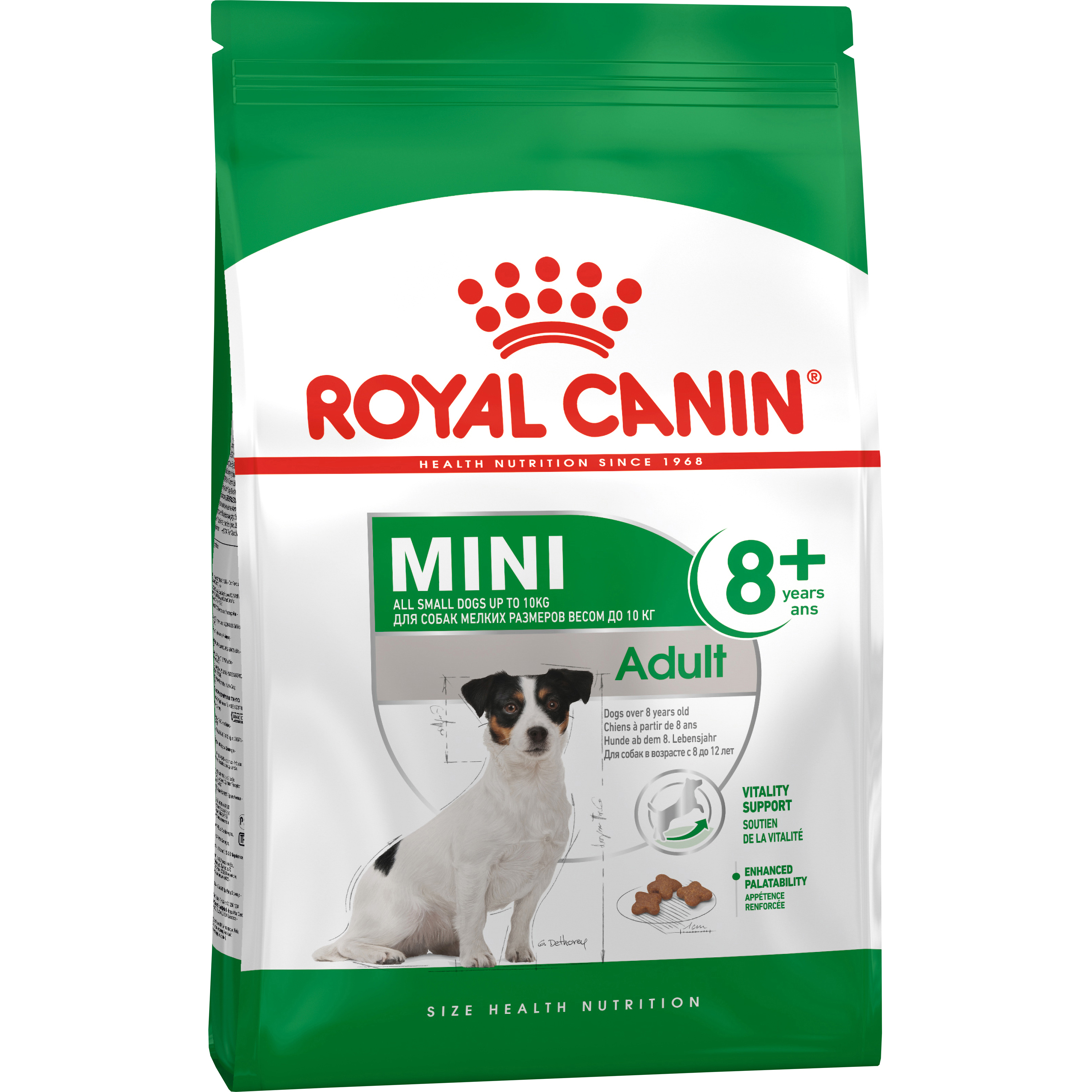 Hundfoder Royal Canin Mini Adult +8 2kg