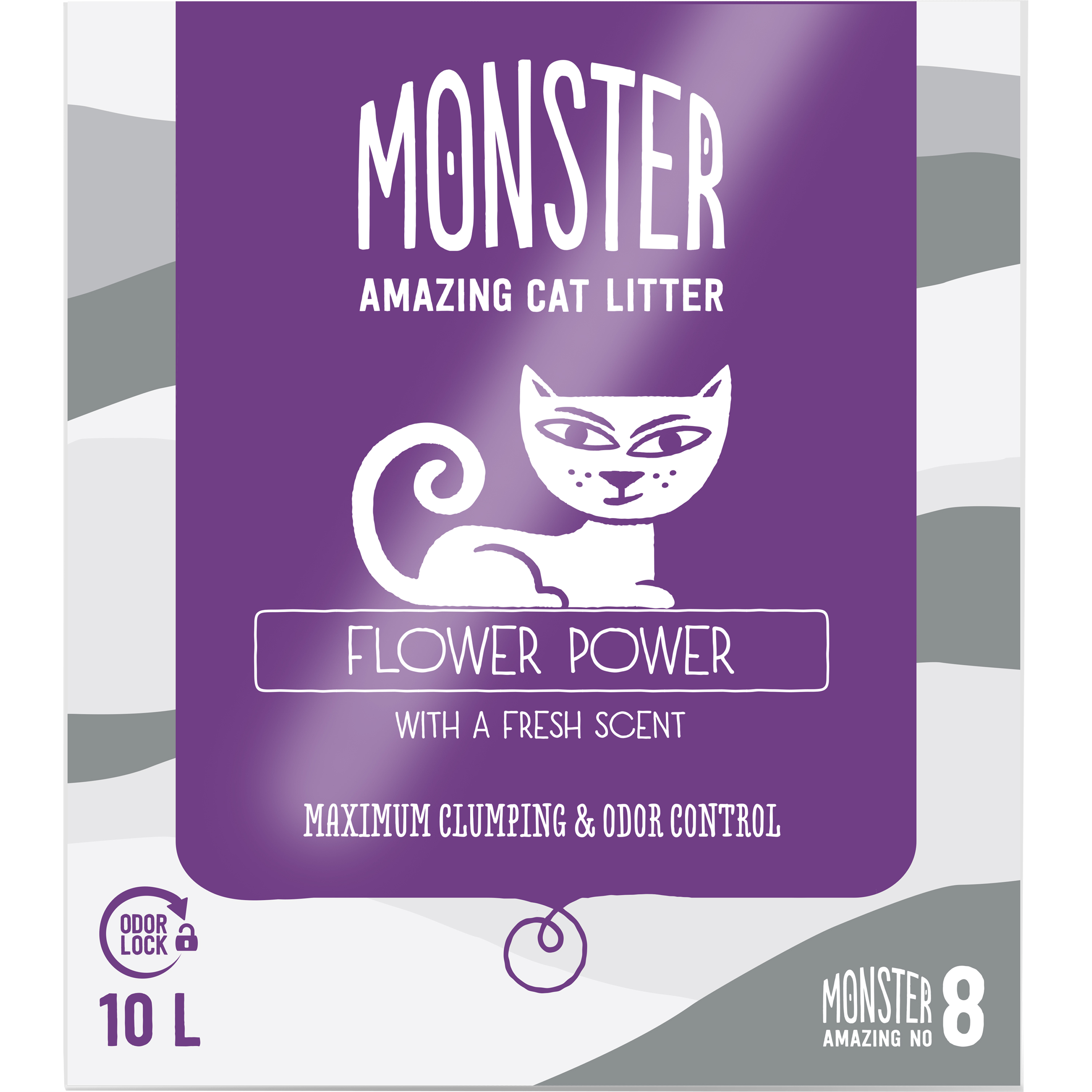 Kattsand Monster Flower Power 10L