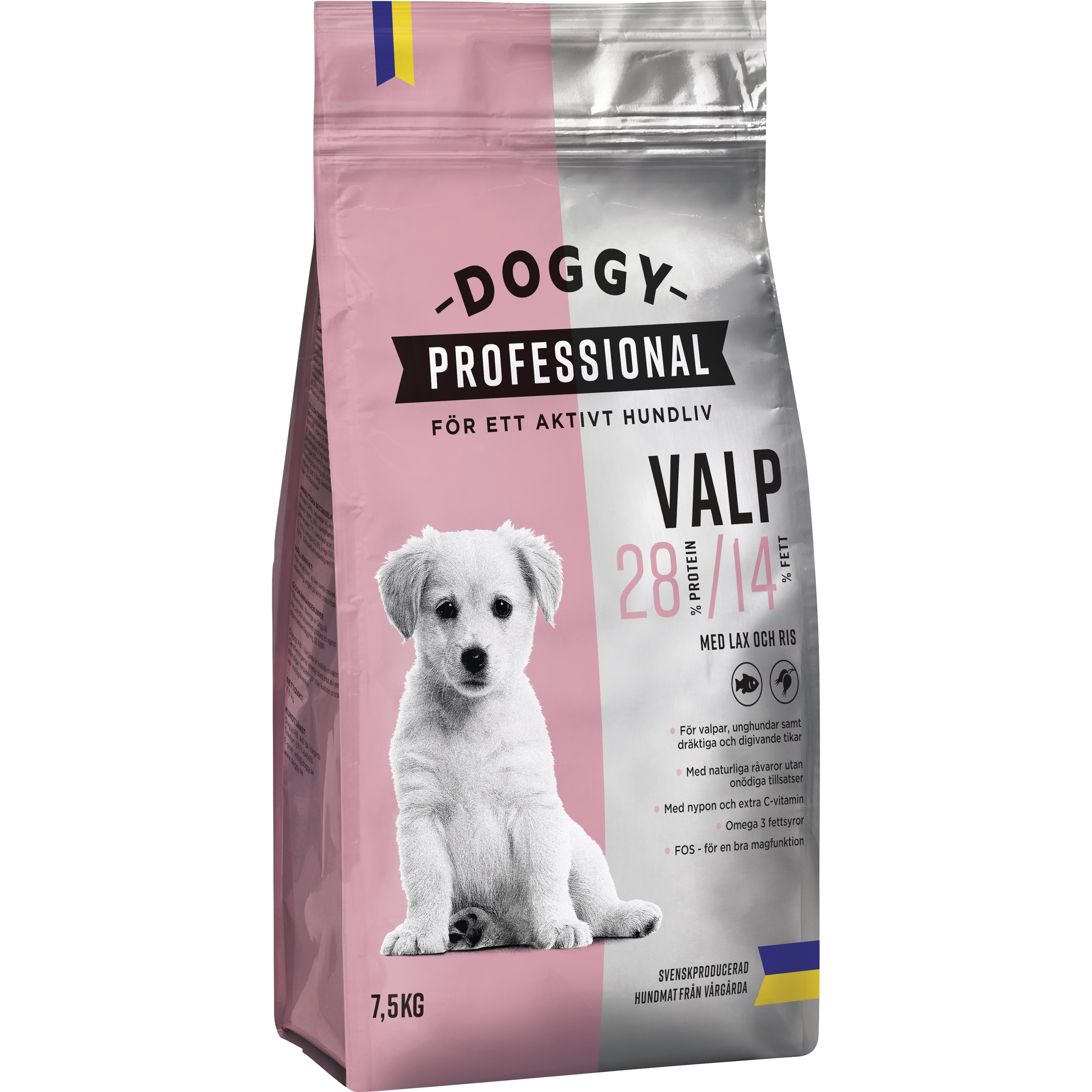 Hundfoder Doggy Professional Valp 7,5kg