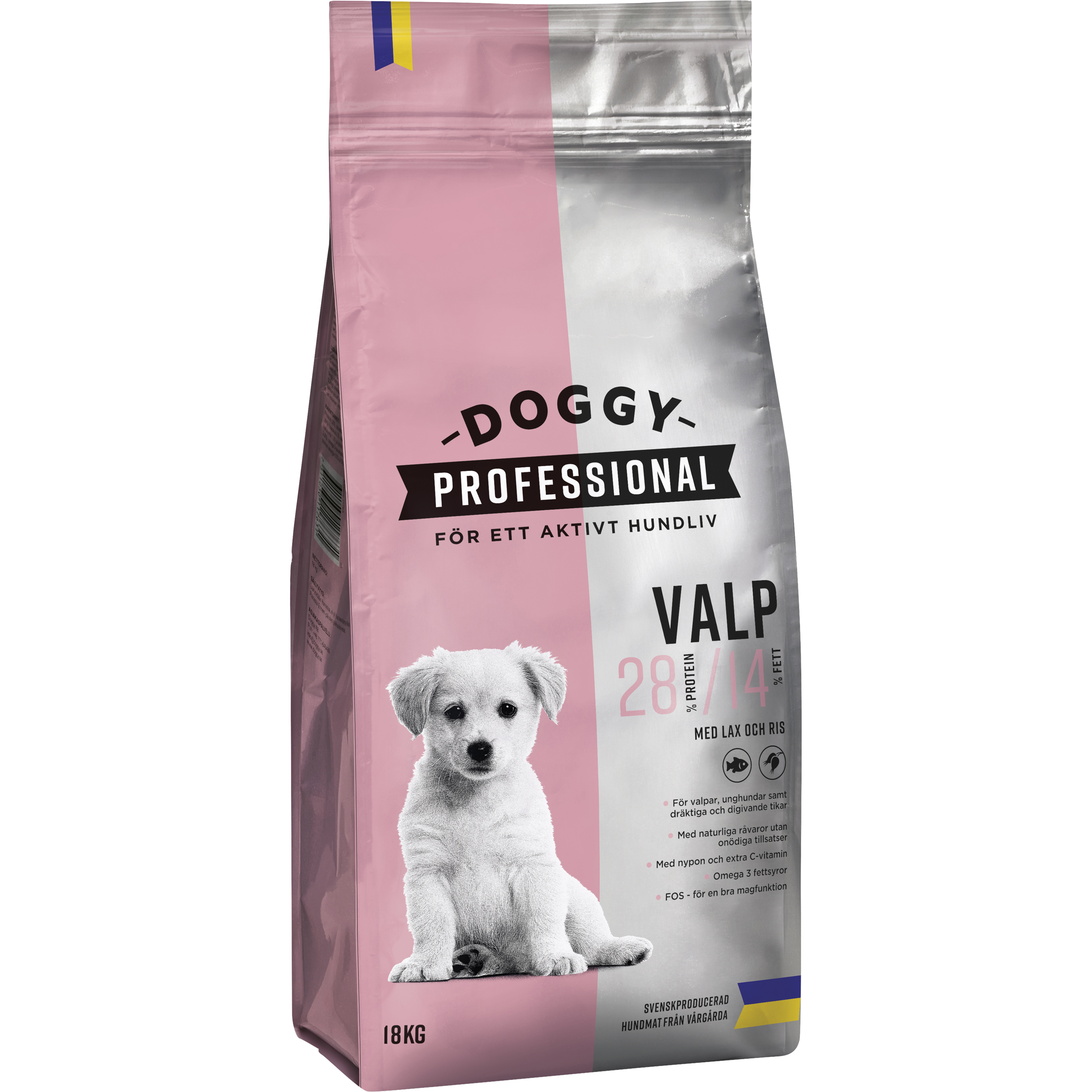 Hundfoder Doggy Professional Valp 18kg
