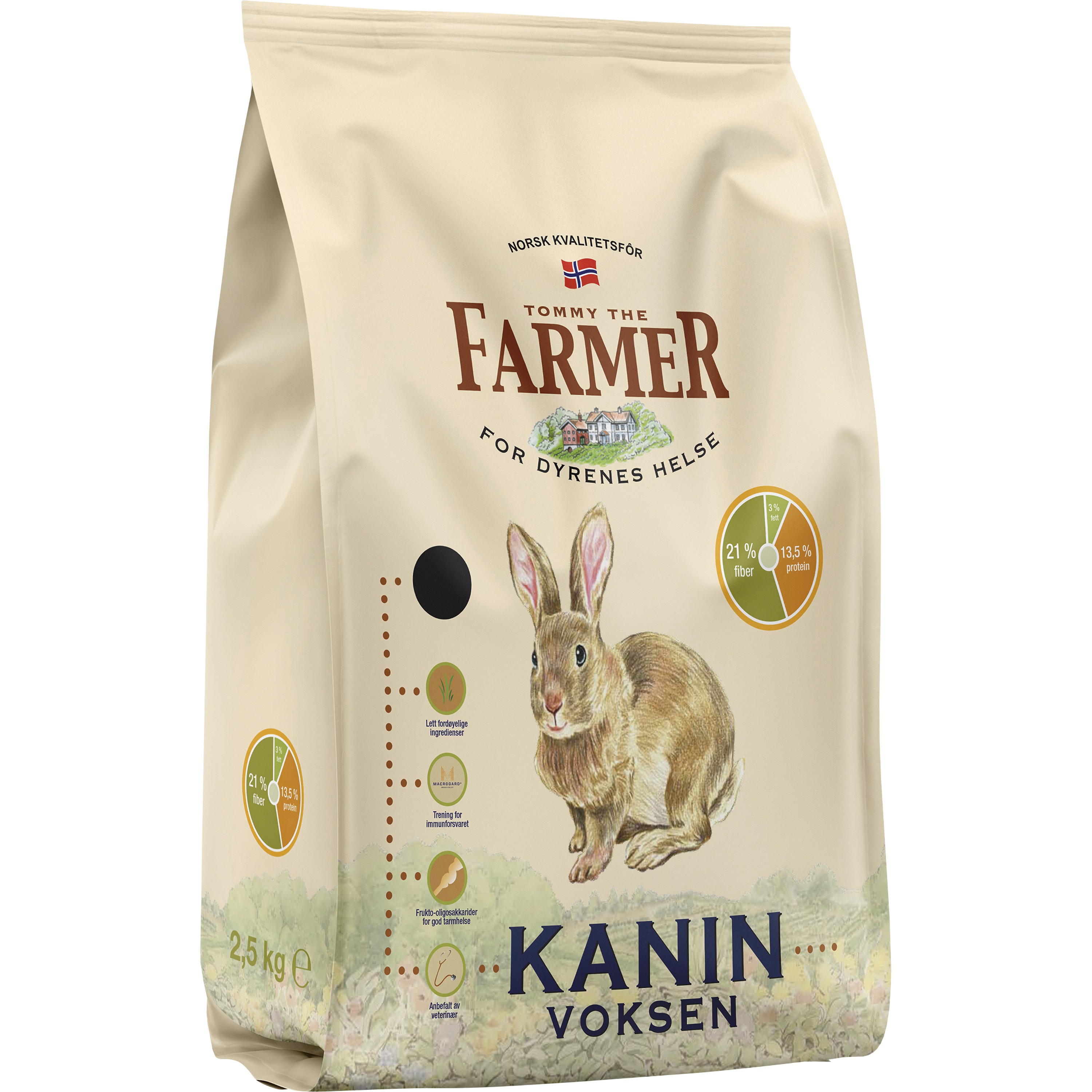 Kaninfoder Farmers Vuxen 2,5kg
