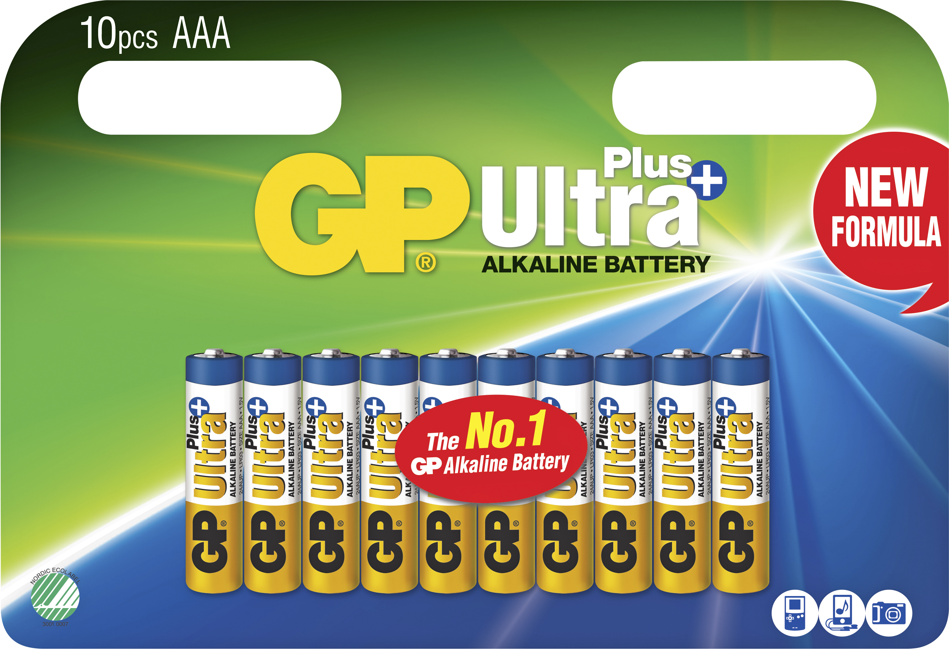 GP Batteries Batteri GP Alkaline Ultra Plus AA 10-p