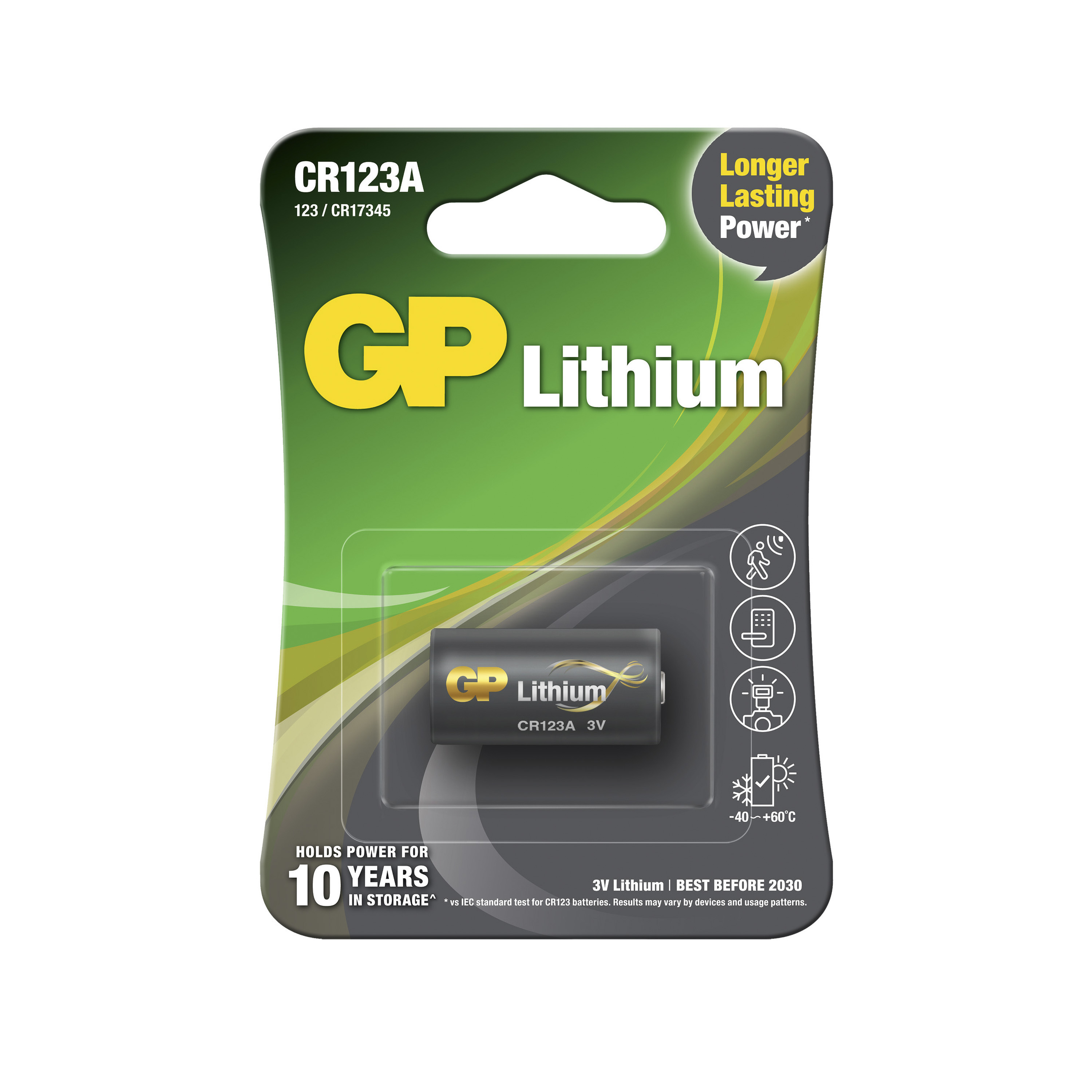 Batteri GP Batteries Lithium CR123A 1-p