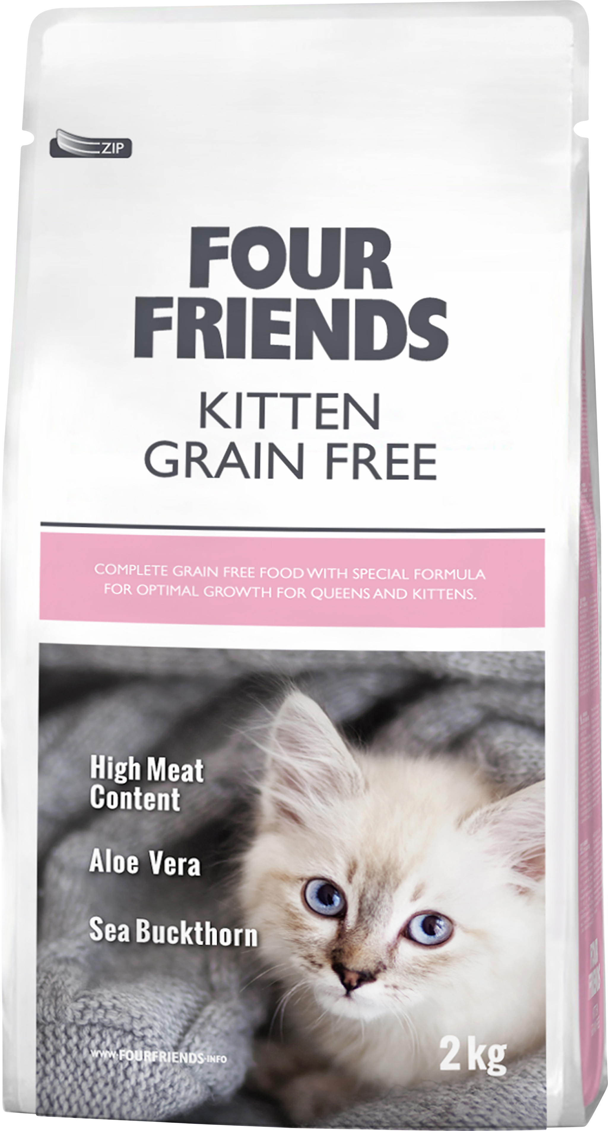 Kattmat Four Friends Grain Free Kitten, 2 kg