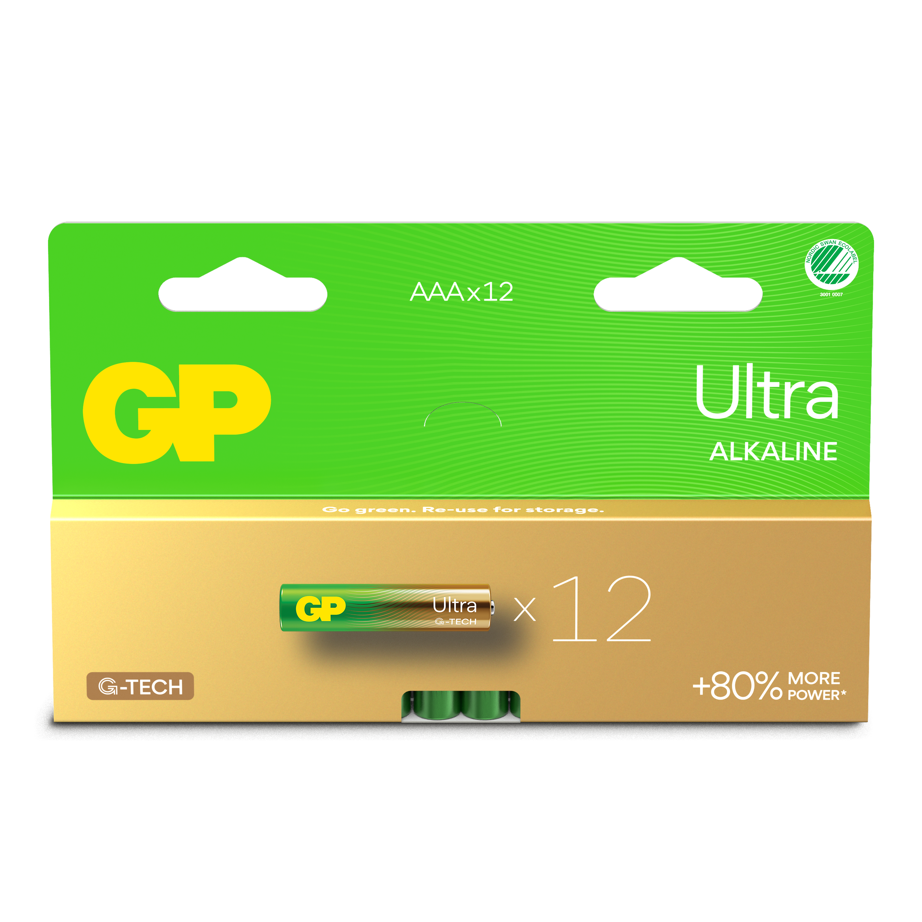 Batteri GP Batteries Ultra Alkaline AAA/LR03 12-p