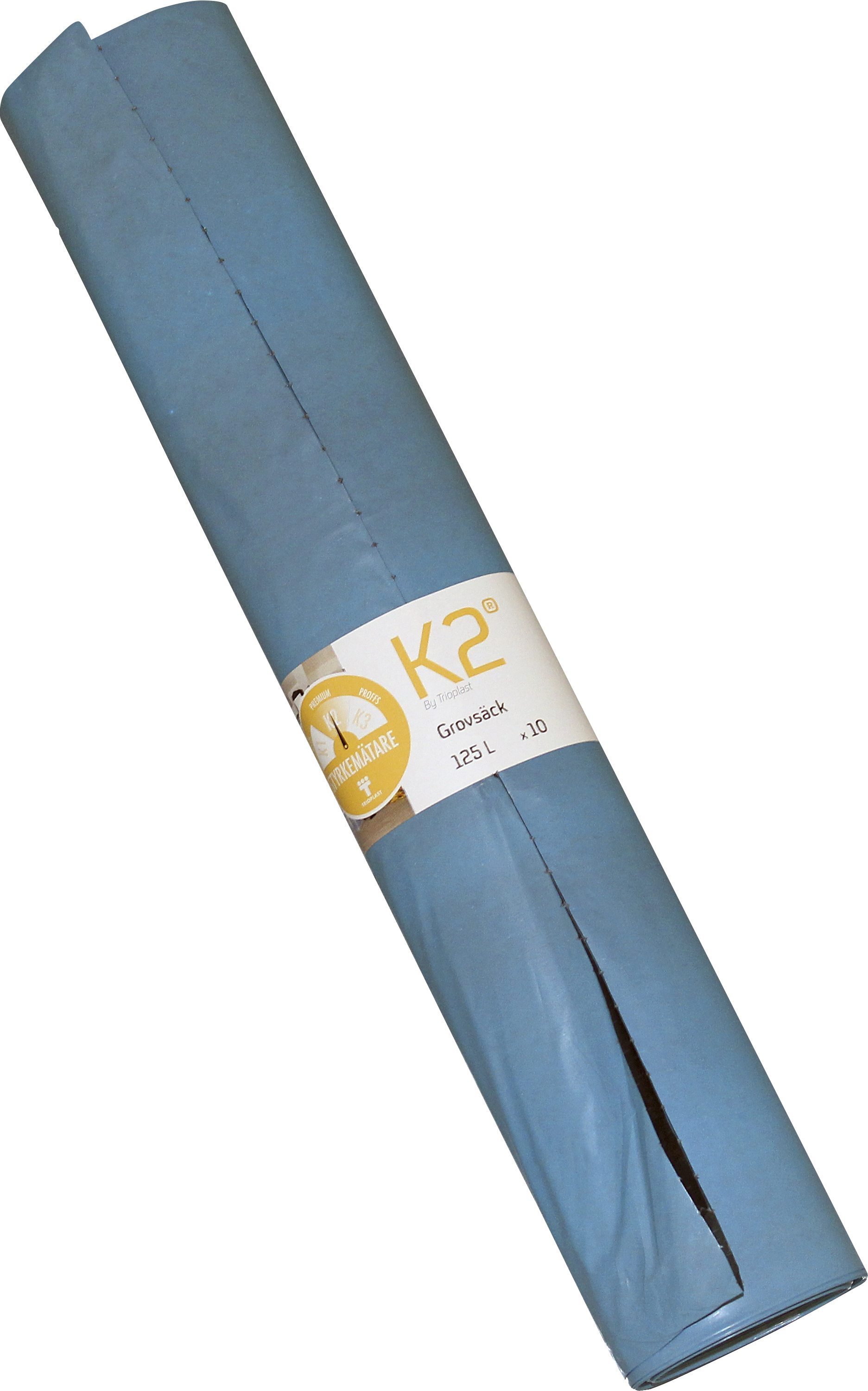 Sopsäck Trioplast K2 Blå 125L10-pack