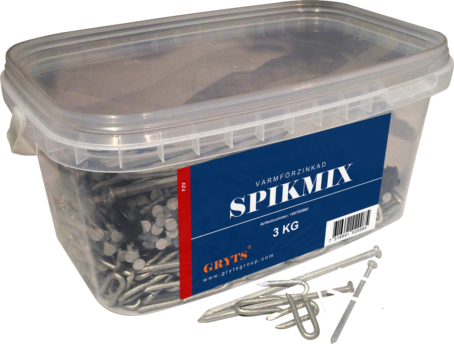Spikmix Gryts No.1 Trådspik 3kg