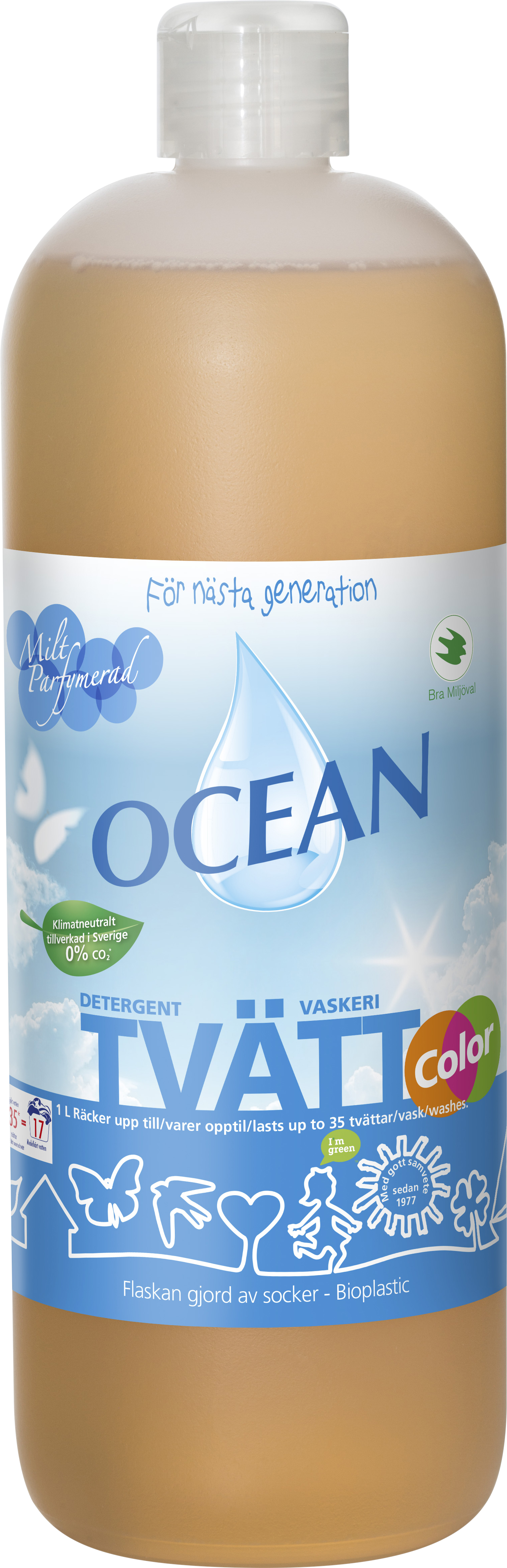 Tvättmedel Ocean Flytande Parfymerat 1 l