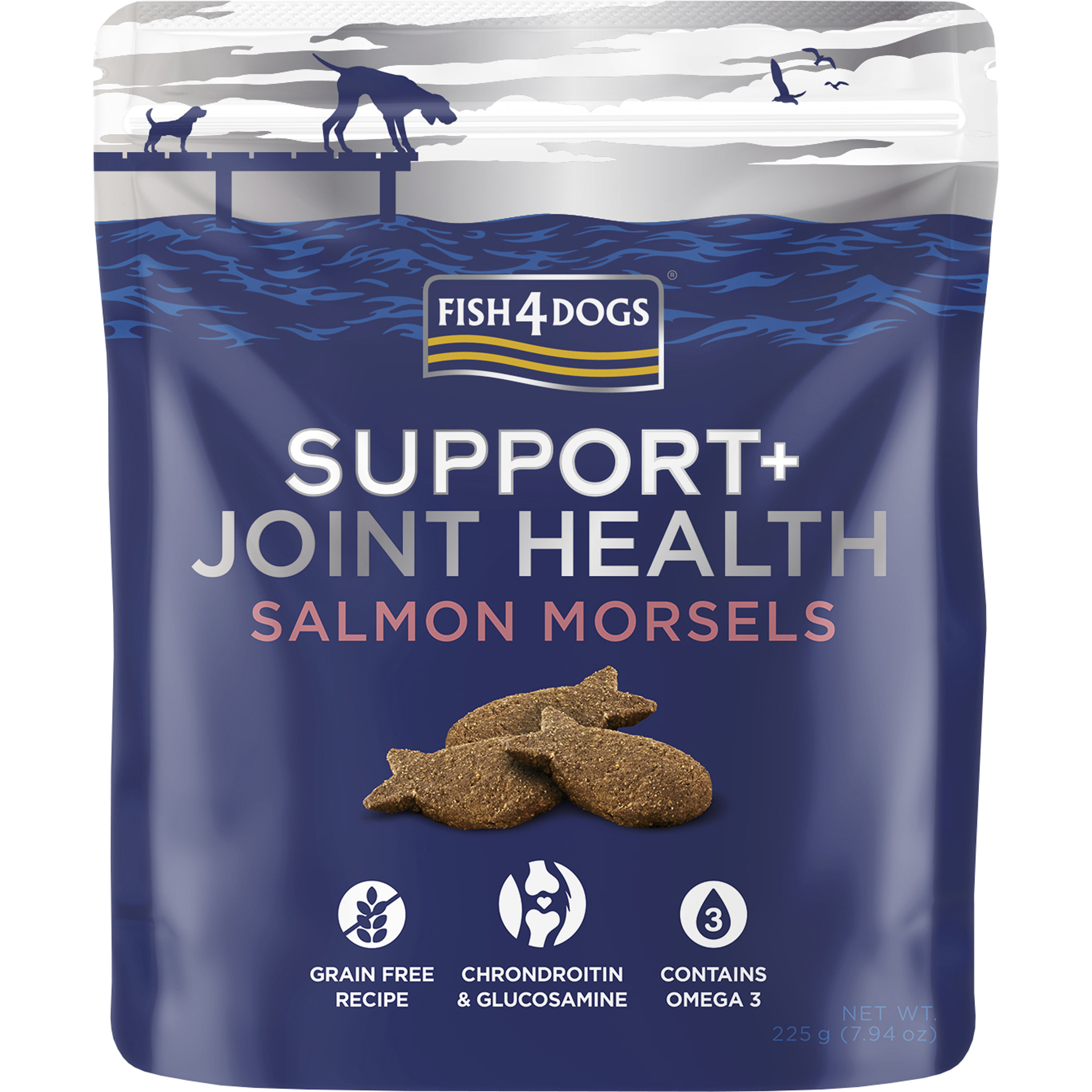 Hundgodis Fish4Dogs Support+ Joint Health 225 g