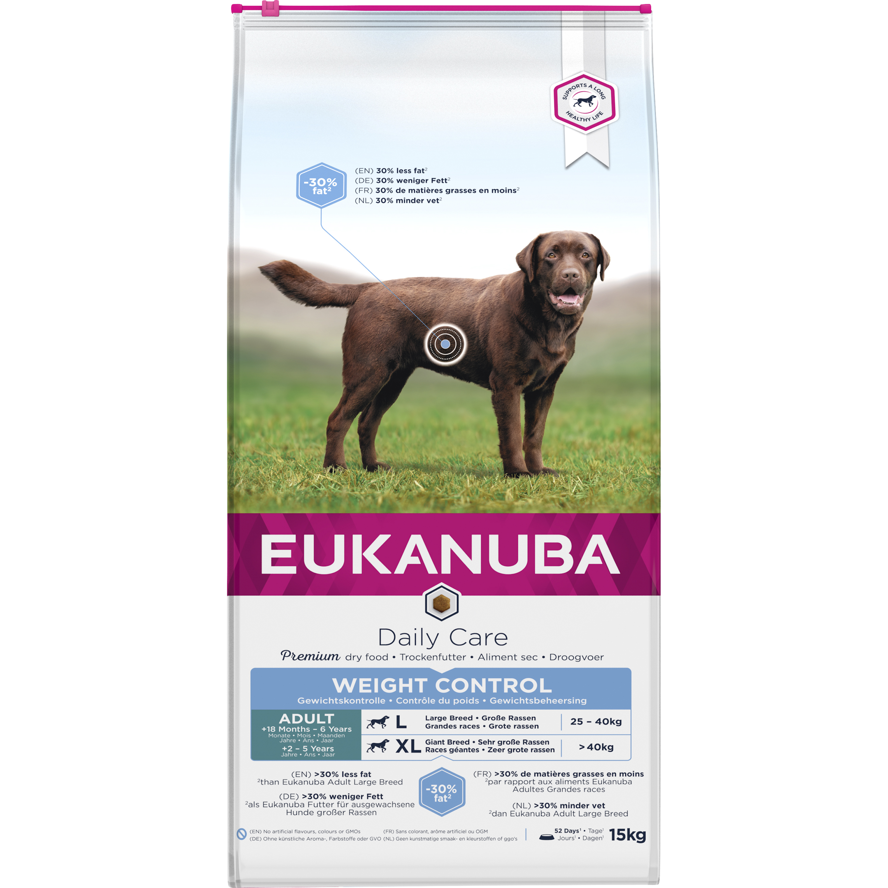 Hundfoder Eukanuba Adult L Weight Control 15kg