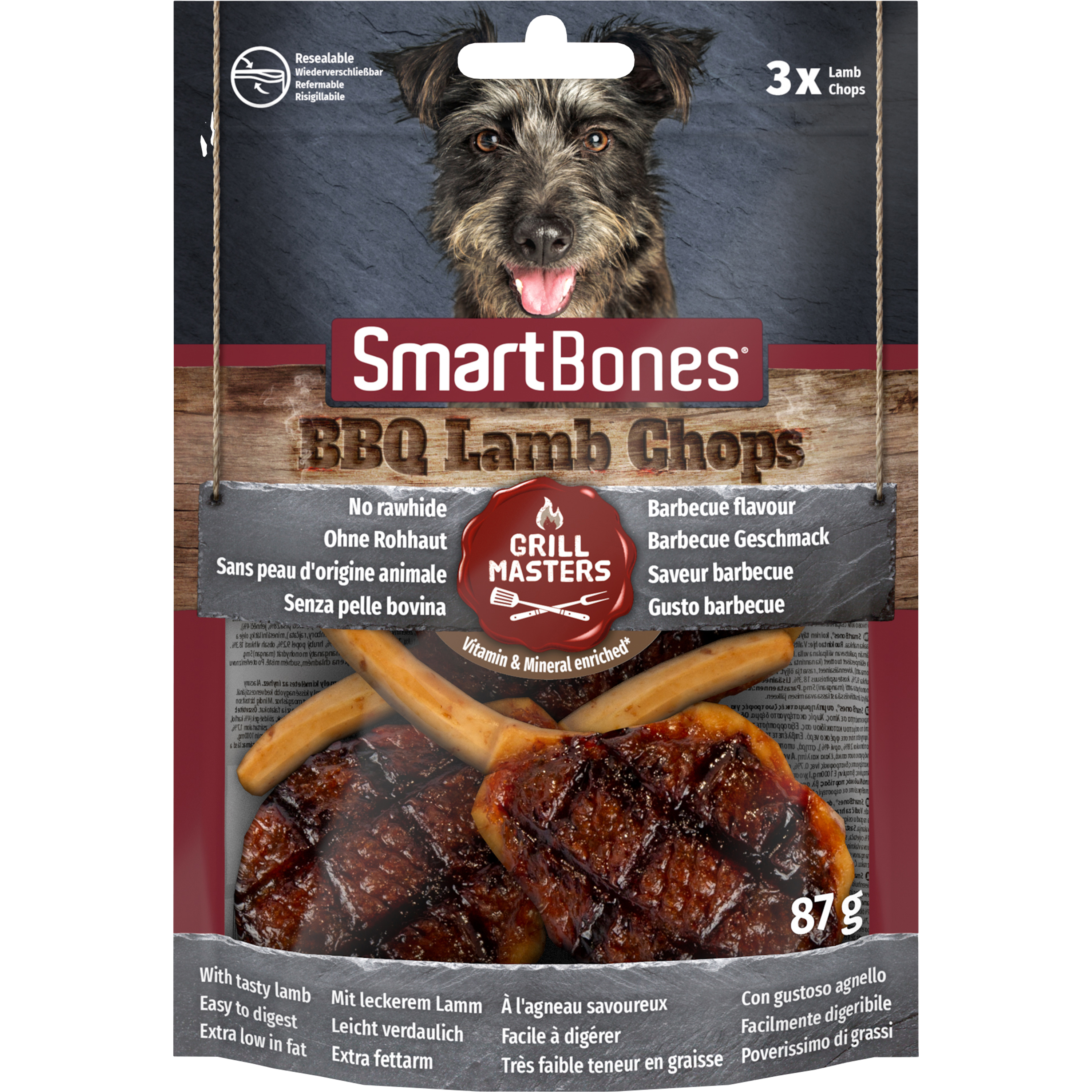 Hundtugg SmartBones BBQ Lamb Chops 3-p