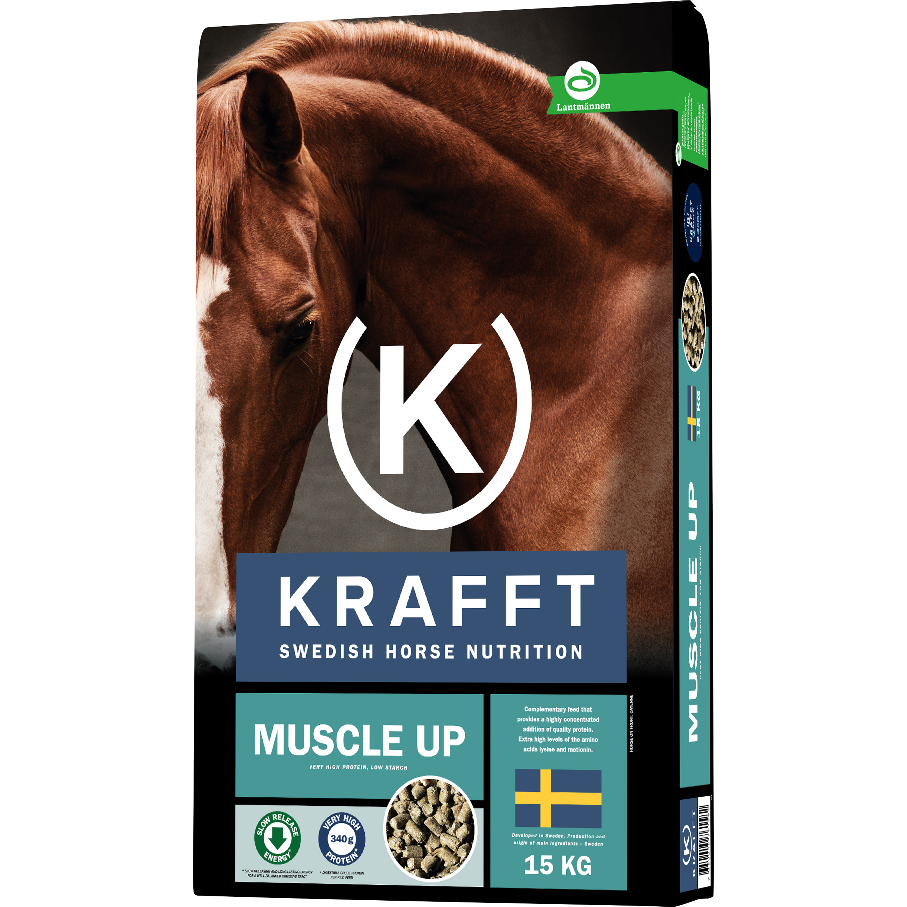 Hästfoder Krafft Muscle Up 15 kg