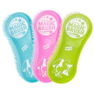 Kerbl Piggborste Magic Brush Regnbåge 3-pack