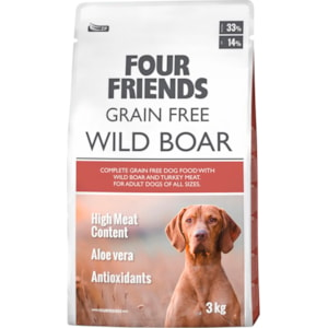 Hundfoder Four Friends Grain Free Vildsvin 3 kg