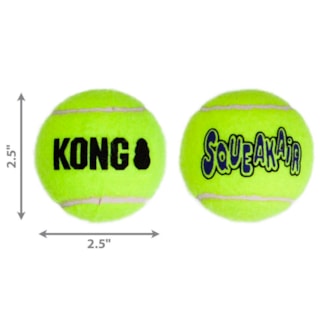 Hundleksak Kong SqueakAir Balls M 3-pack