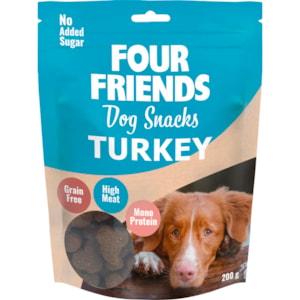 Hundgodis Four Friends Dog Snacks Turkey 200 g