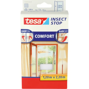 Insektsnät till fönster Tesa, Vit 2x(65cmx22ocm) totalt 120x220cm