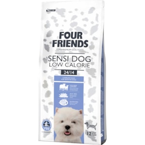 Hundfoder Four Friends Sensitive Low Calorie 12 kg