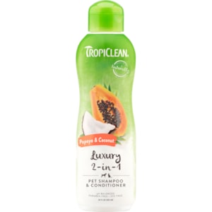 Schampo/Balsam TropiClean Papaya och Kokos 2 in 1, 592 ml