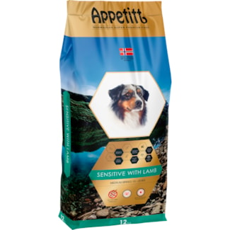 Hundfoder Appetitt Sensitive Lamb Medium Breed, 12 kg