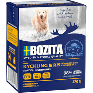 Hundfoder Bozita Tetra Recart Kyckling/Ris 370 g