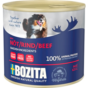 Hundfoder Bozita Paté Nötkött 625 g