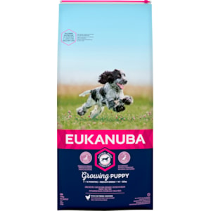 Hundfoder Eukanuba Puppy Medium 15 kg