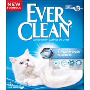 Kattsand Ever Clean Unscented Extra Strong Clumping, 10 l
