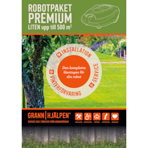 Robotpaket Premium Liten, Upp till 500 m²