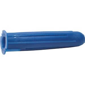 Plastplugg färgmärkt 10 x 45 mm (Blå), 10-pack