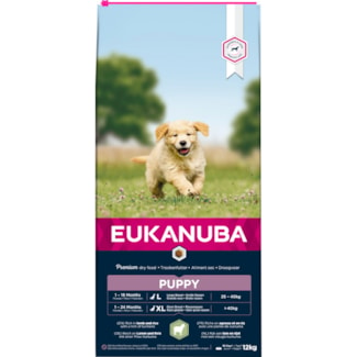 Hundfoder Eukanuba Puppy Large Breed Lamm och Ris, 12 kg