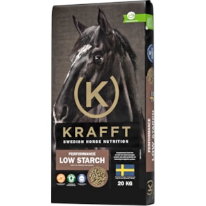Hästfoder Krafft Performance Low Starch, 20 kg