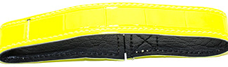 Hundhalsband Reflex med resår, gul 50 cm